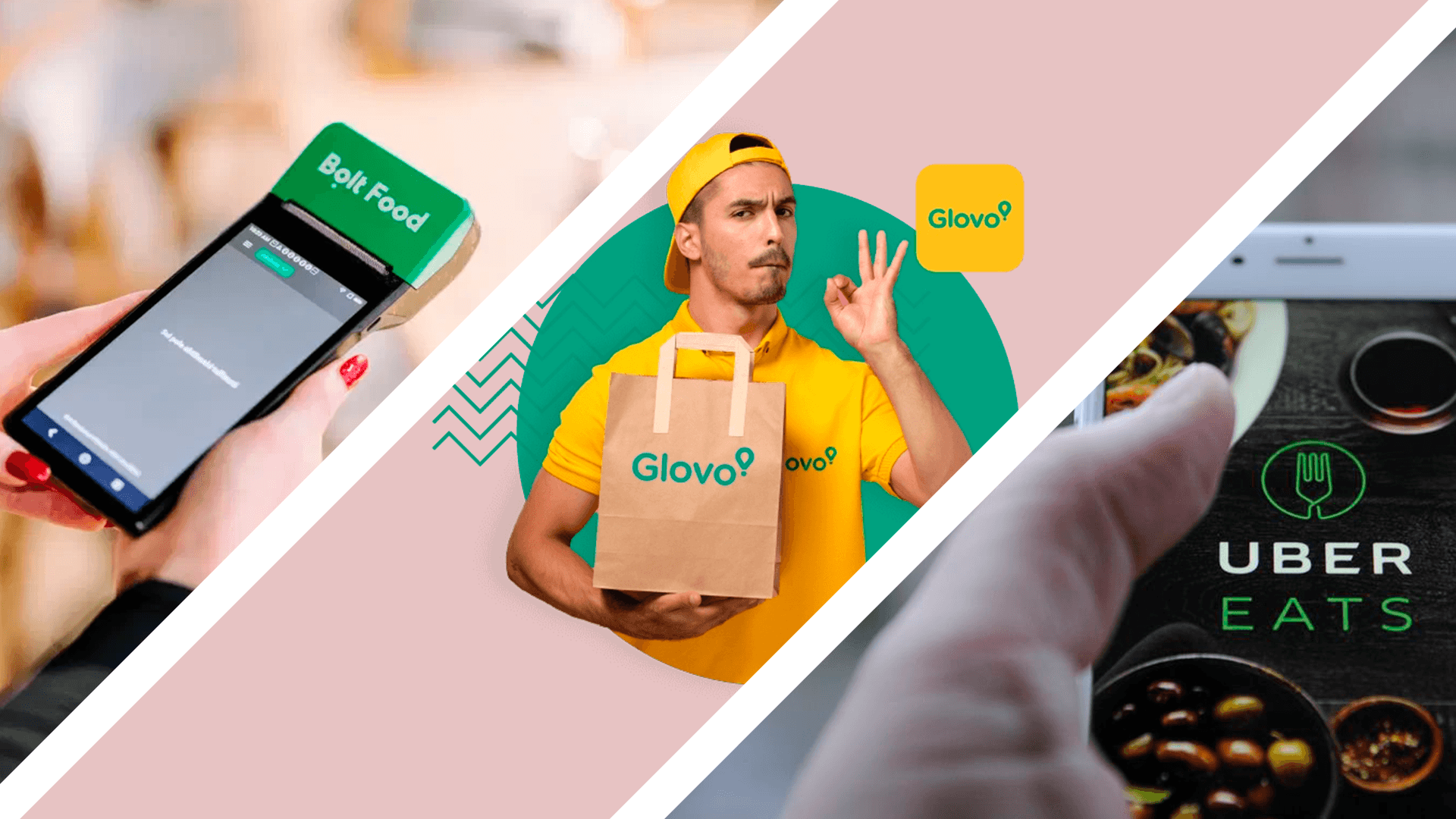 plataformas bolt uber eats e glovo